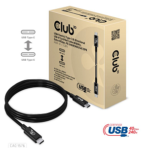  Двунаправленный кабель, сертифицированный по стандарту USB-IF, 8K60Hz USB 4 Gen3 x2 Type-C